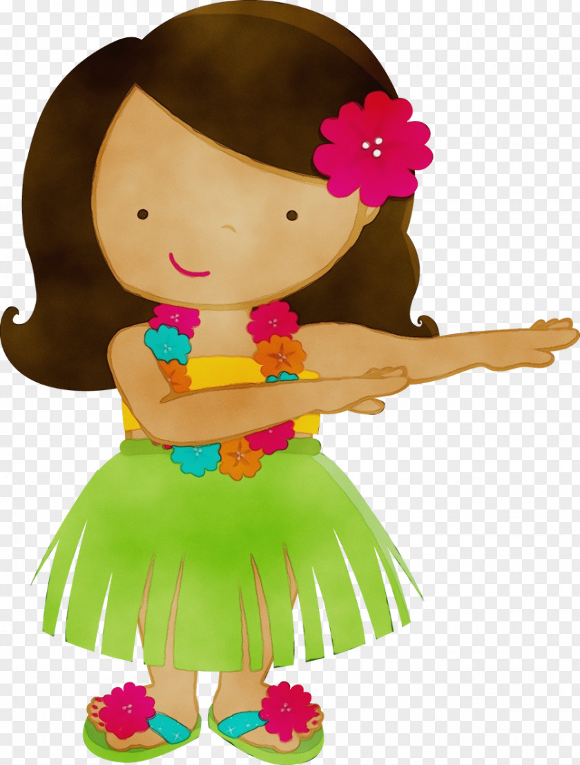 Luau Doll Background PNG