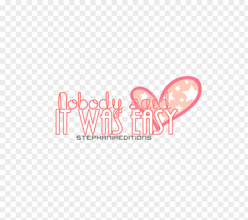 Nobody Logo Brand Love Font Pink M PNG