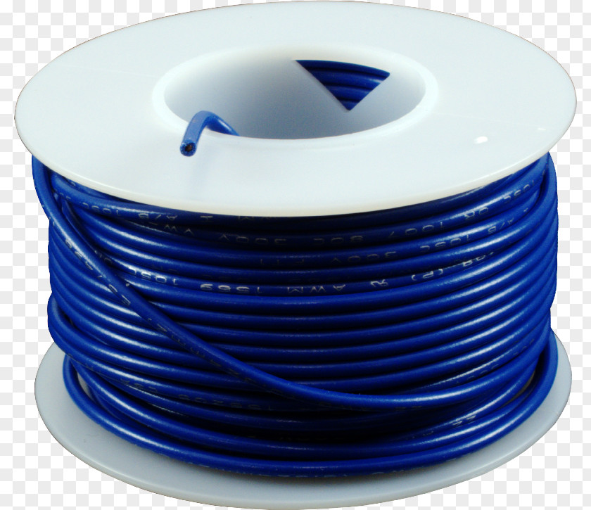 Old Electric Wire Cobalt Blue PNG