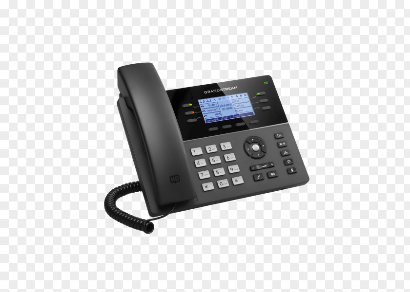Voip Grandstream GS-GXP1760 Mid-Range IP Phone With 6 Lines VoIP And Device Networks Voice Over Telephone PNG