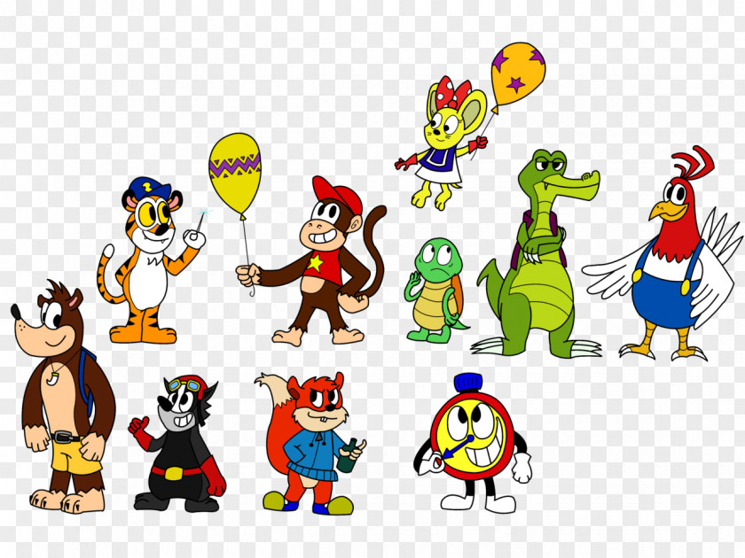 Donkey Kong Diddy Racing DS Kremling Conker The Squirrel PNG