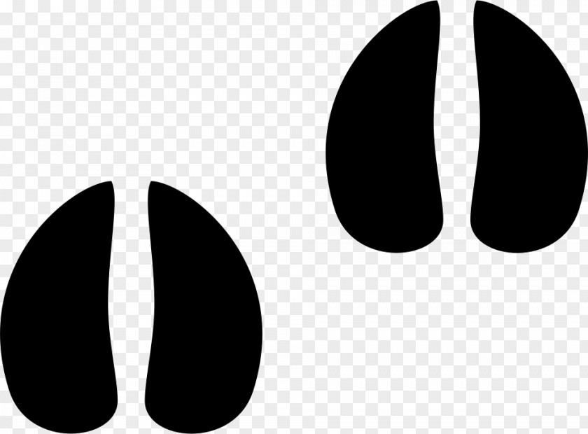 Cow Print White-tailed Deer Footprint Clip Art PNG