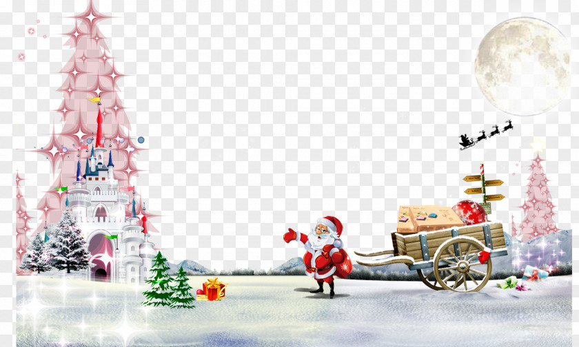 Creative Christmas Tree Santa Claus PNG