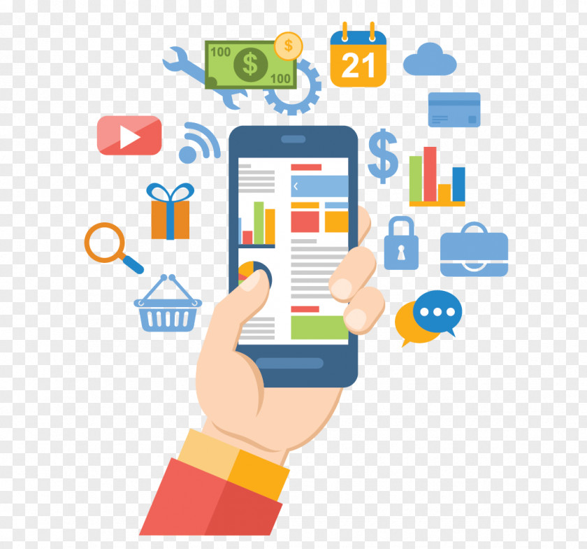 Customer Relationship Web Development Marketing Mobile App PNG