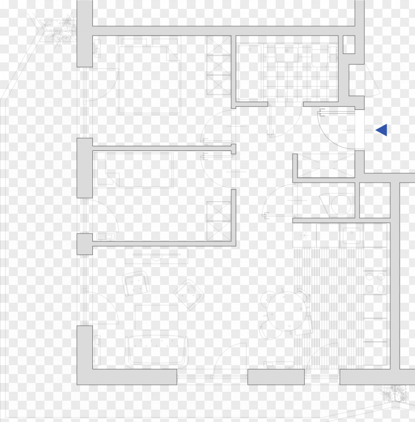 House Floor Plan Pattern PNG
