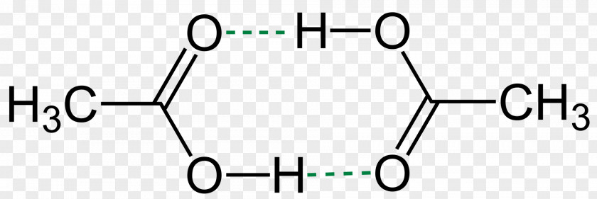 Hydrogen Bond Acetic Acid Chemical Molecule Dimer PNG