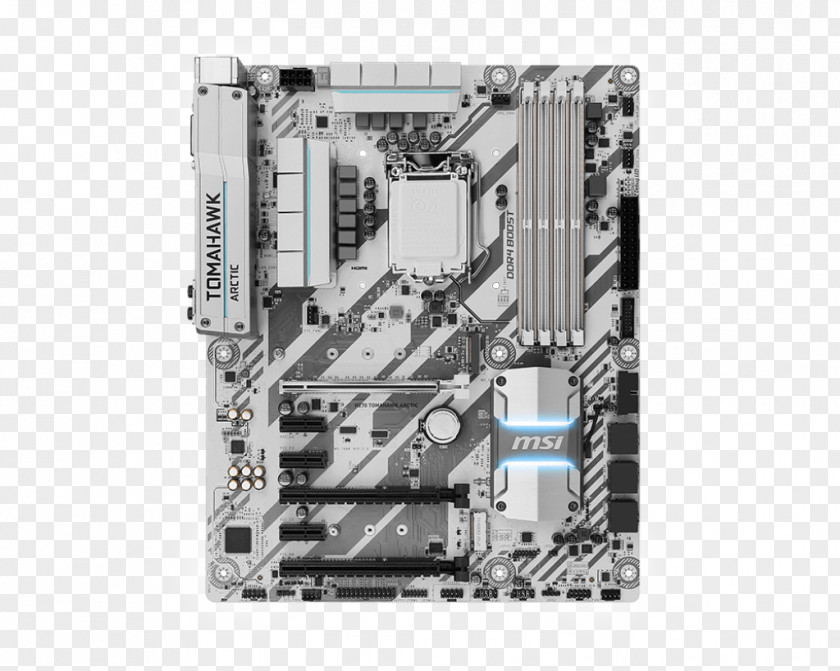 Intel MSI H270 TOMAHAWK ARCTIC Motherboard Z270 PNG