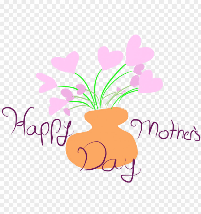 Mother's Day Gift Floral Design Graphic Clip Art PNG