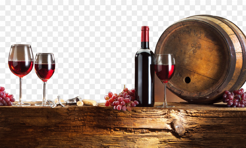 Oak Wine Decorative Pattern Red Distilled Beverage Barrel PNG