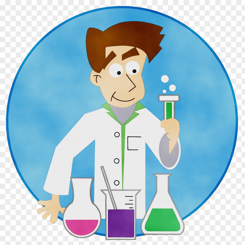 Scientist Bartender Cartoon Clip Art PNG