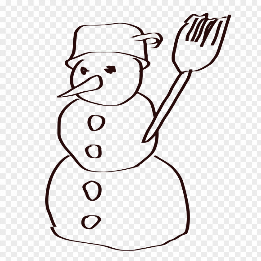 Sketch Cliparts Snowman Clip Art PNG