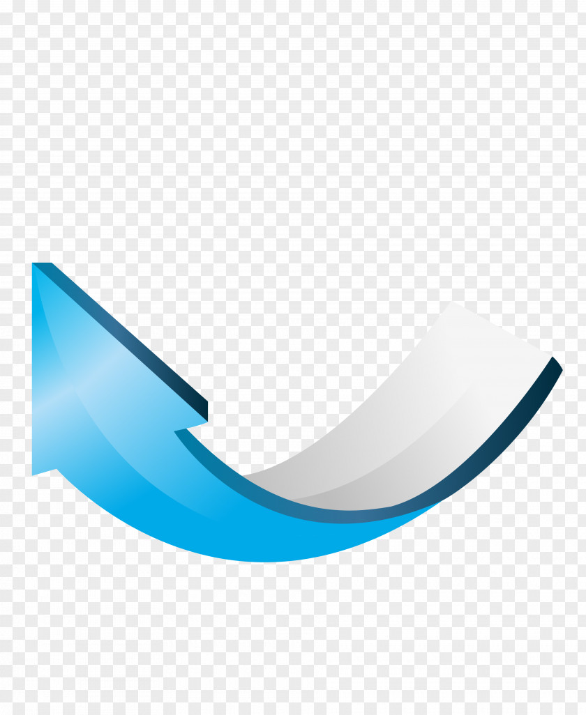 Vector Blue Stereo Arrow Picture PNG