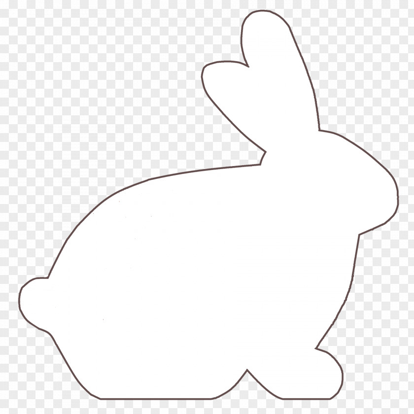 Bunny Rabbit Hare Bird Line Art Animal PNG