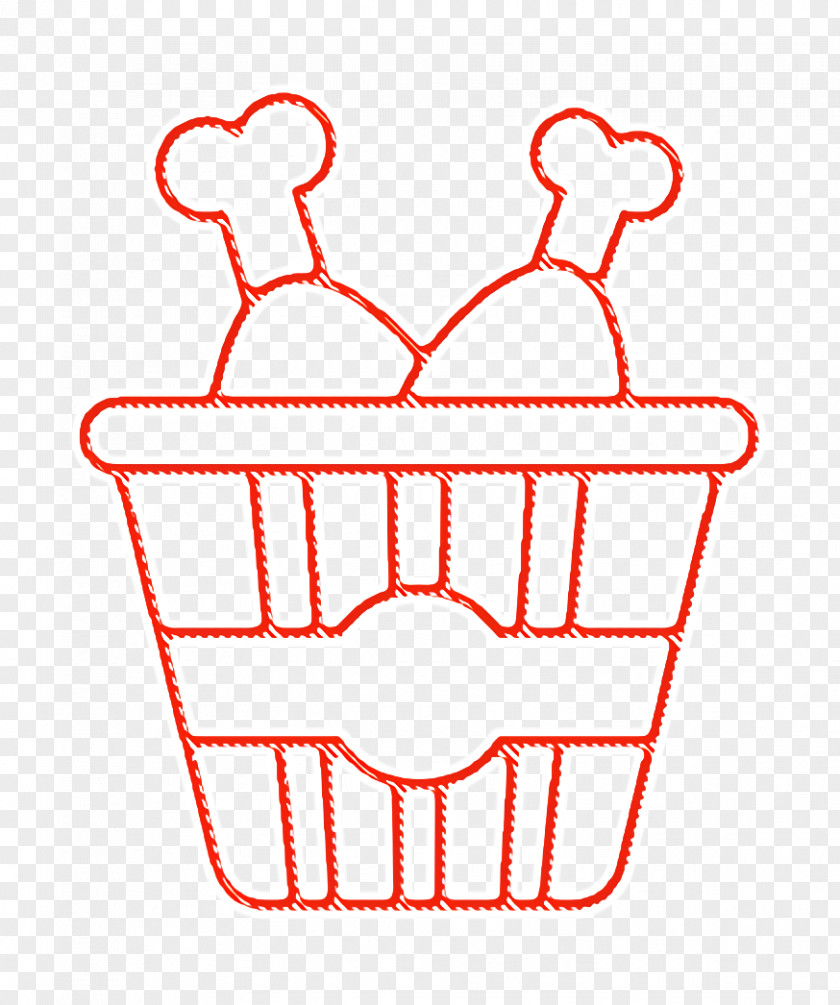 Fast Food Icon Chicken Bucket PNG