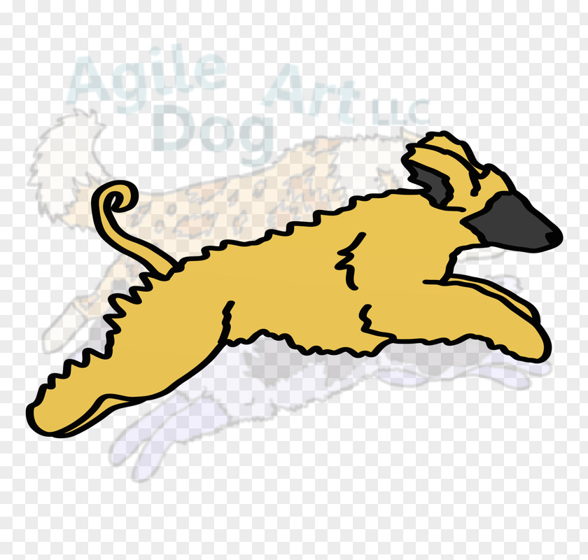 Line Art Wildlife Cartoon Dog PNG
