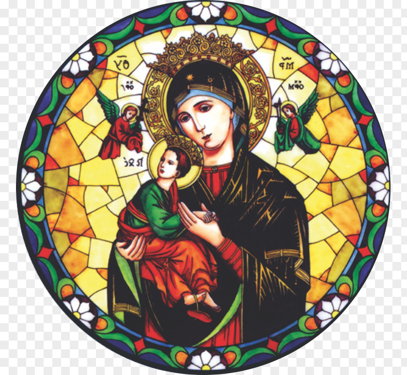 Mary Immaculate Heart Of Our Lady Perpetual Help Stained Glass Fátima PNG
