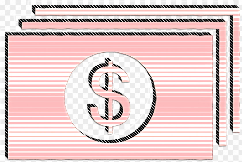 Money Icon Dollar Paper Bills Stack PNG