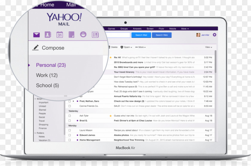 Serve Your Roommate Yahoo! Mail Email Attachment Gmail PNG