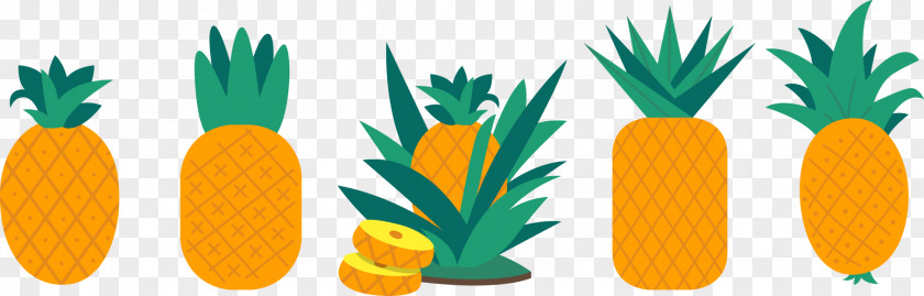 Cartoon Pineapple Fruit PNG
