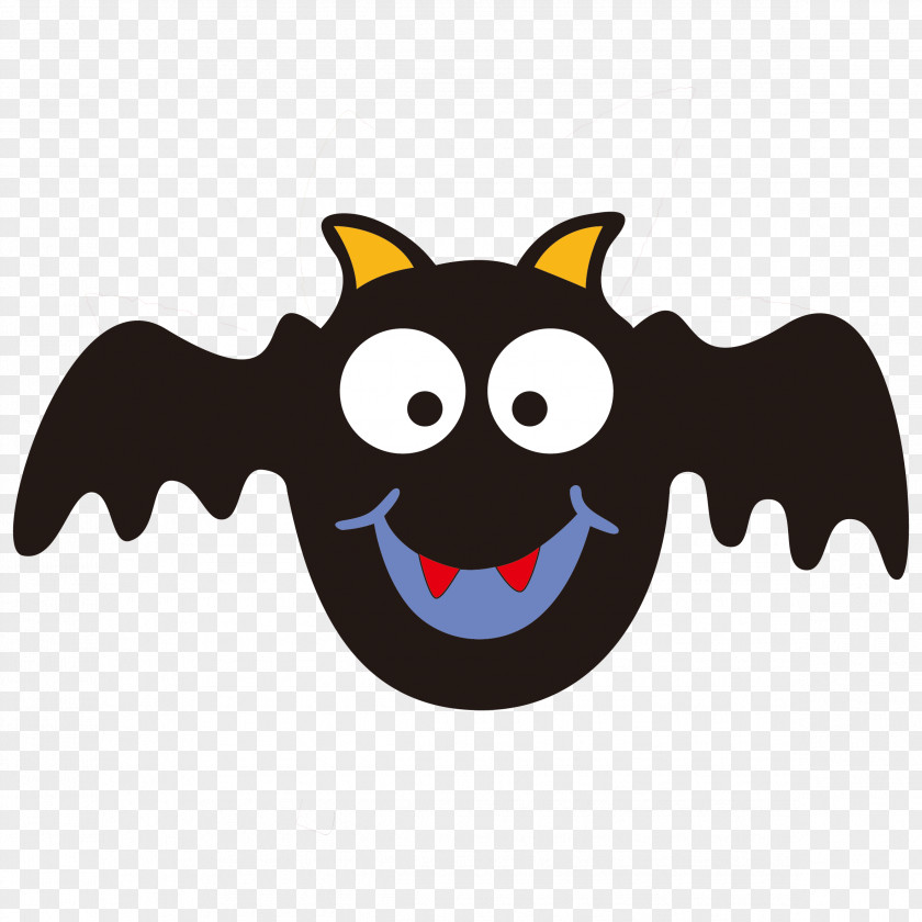 Halloween Cartoon Bat Adobe Illustrator Clip Art PNG
