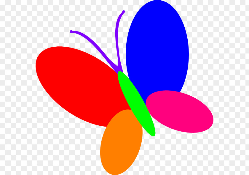 Multicolor Light Effect Butterfly Color Clip Art PNG