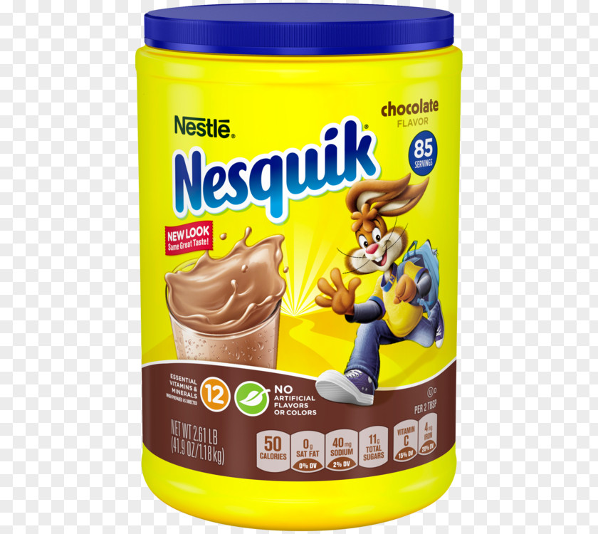 Nesquik Chocolate Milk Drink Mix Hot Flavored PNG