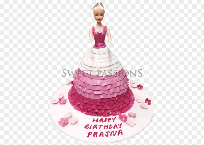 Top View Cake Torte Birthday Barbie Princess Decorating PNG