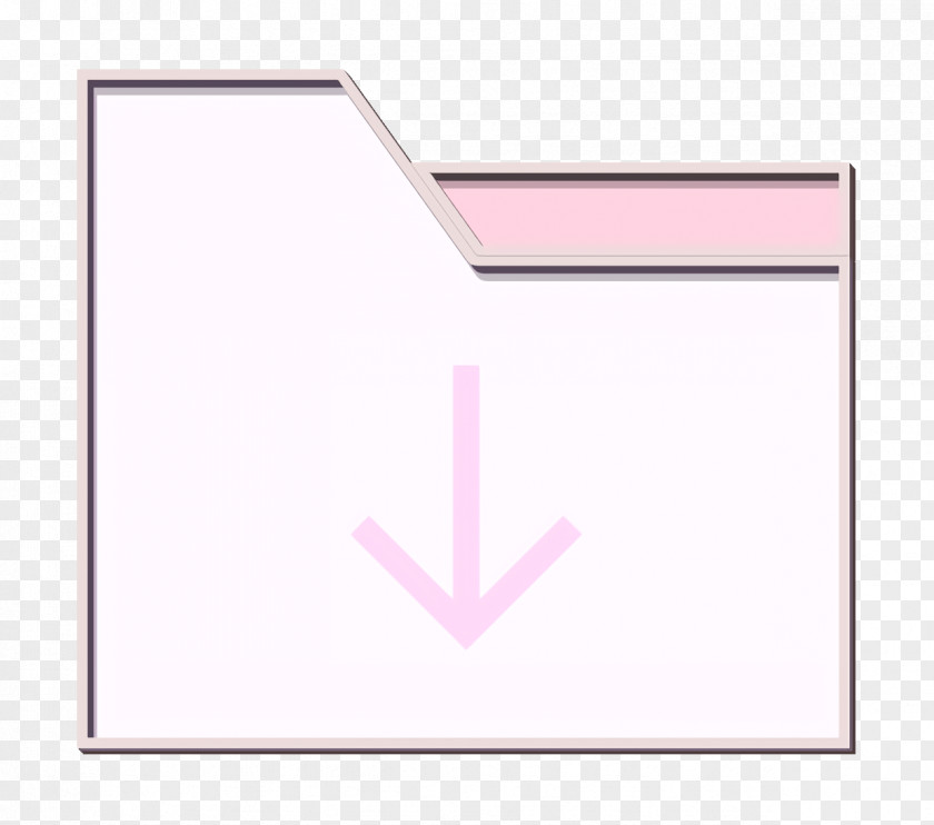 Heart Rectangle Folder Icon Essential PNG