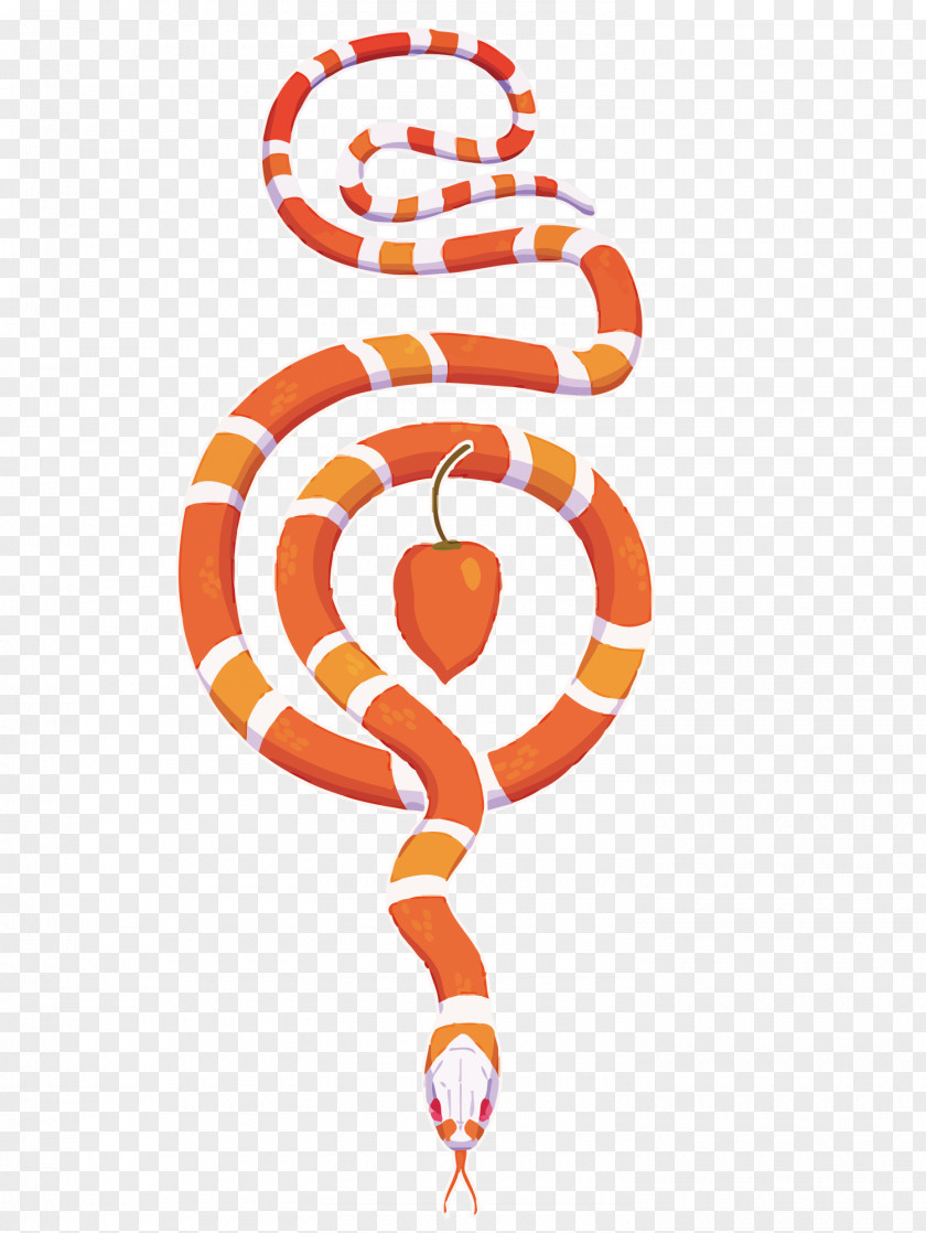 Vector Snake And Forbidden Fruit Clip Art PNG
