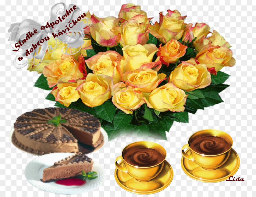 Birthday Garden Roses Blahoželanie Cut Flowers PNG