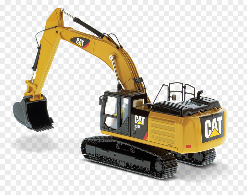 Excavator Caterpillar Inc. Die-cast Toy Hydraulics Heavy Machinery PNG