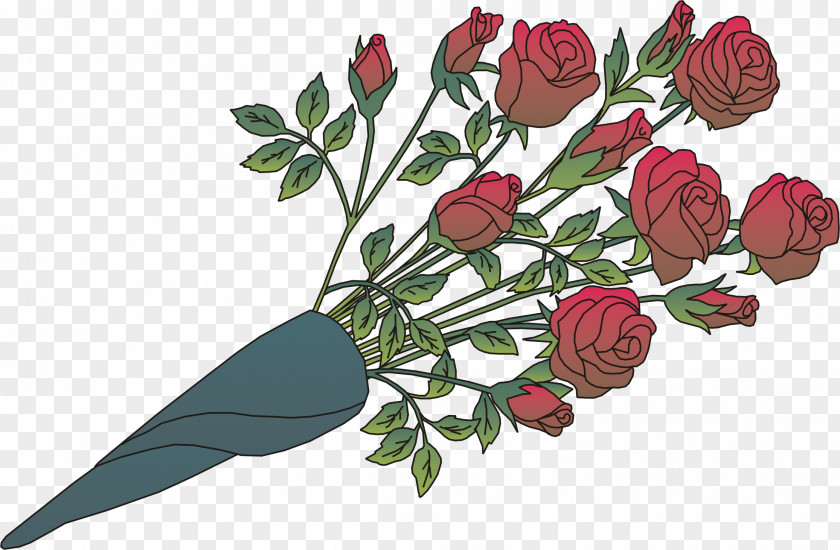 Flower Bouquet Rose Clip Art PNG