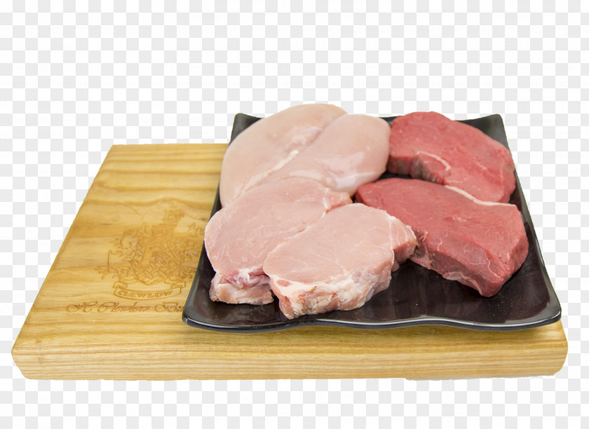 Lean Meat Back Bacon Steak Pie Food Red PNG