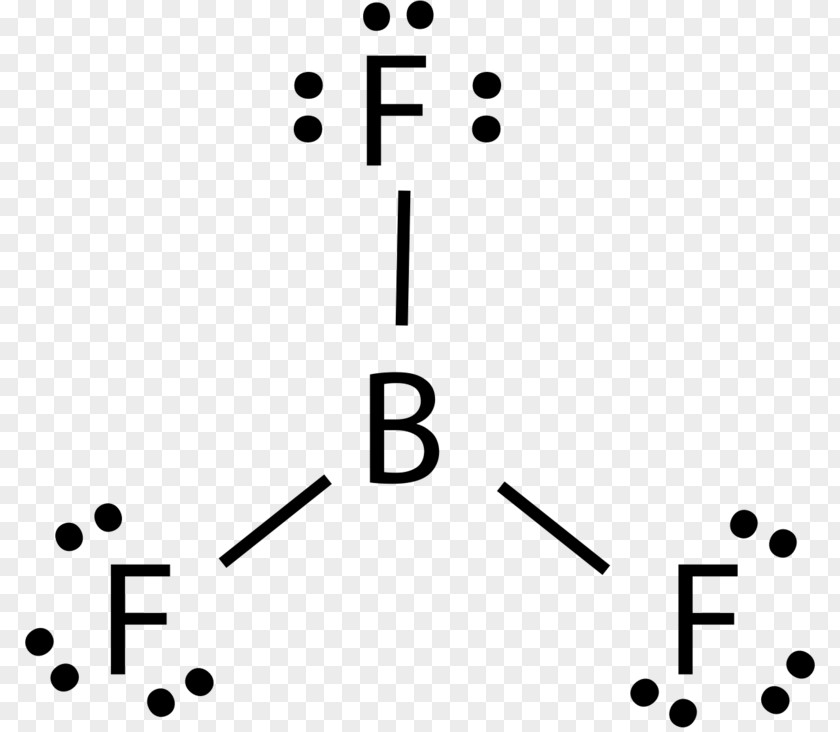 Trigonal Planar Molecular Geometry Lewis Structure Boron Trifluoride Ball-and-stick Model Trichloride Molecule PNG