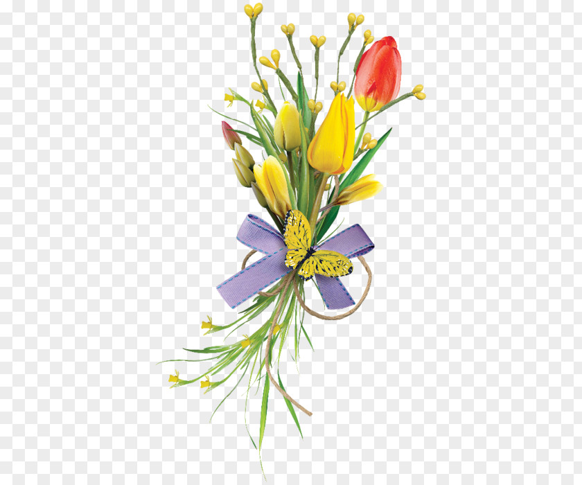 Tulip Floral Design Cut Flowers PNG