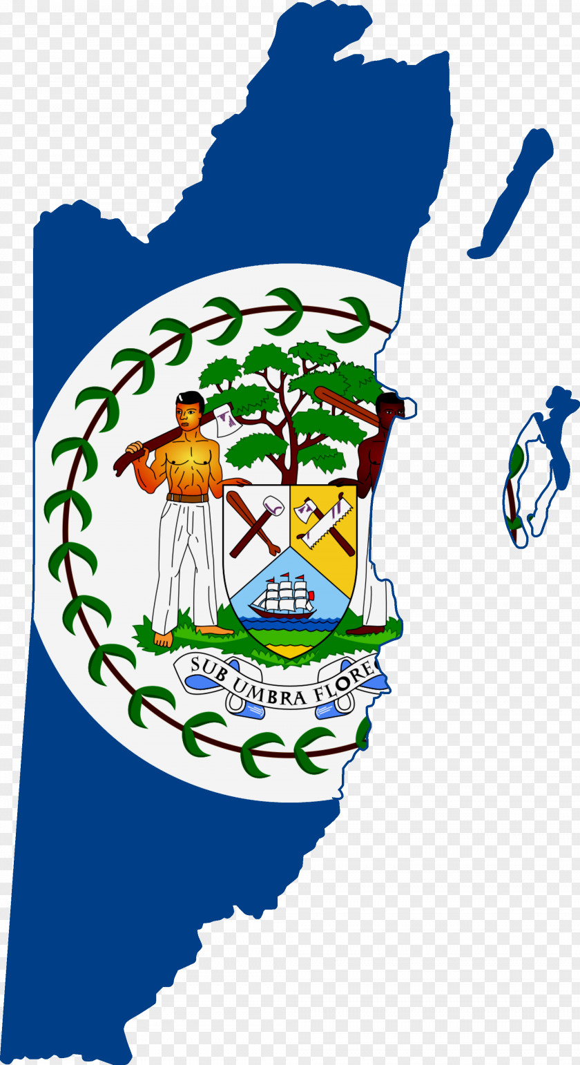 Arabia Vector Flag Of Belize British Honduras Map PNG