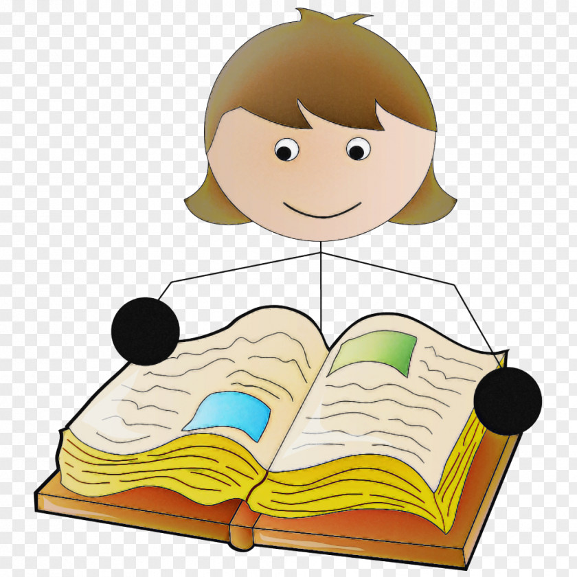 Cartoon Reading Child Learning PNG