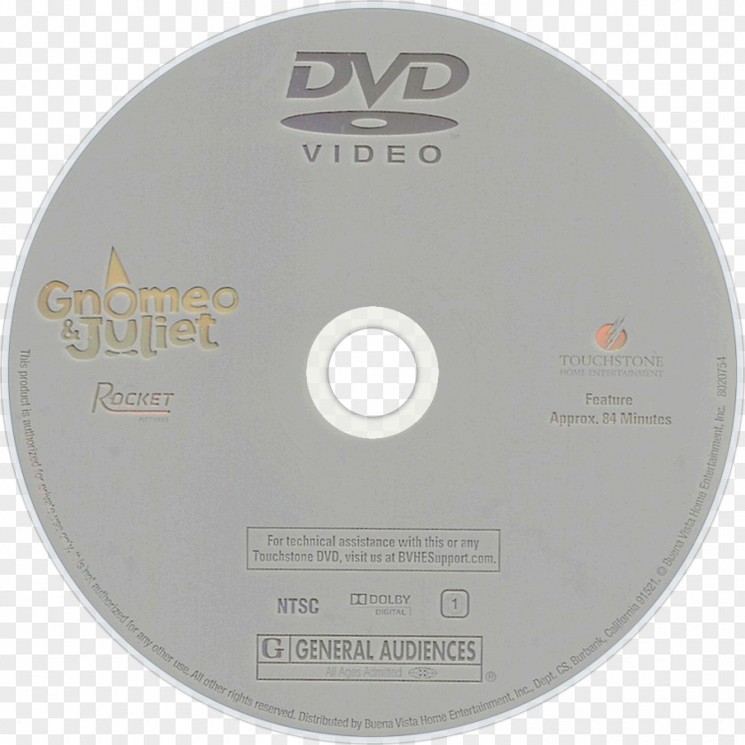 Gnomeo & Juliet Compact Disc DVD PNG