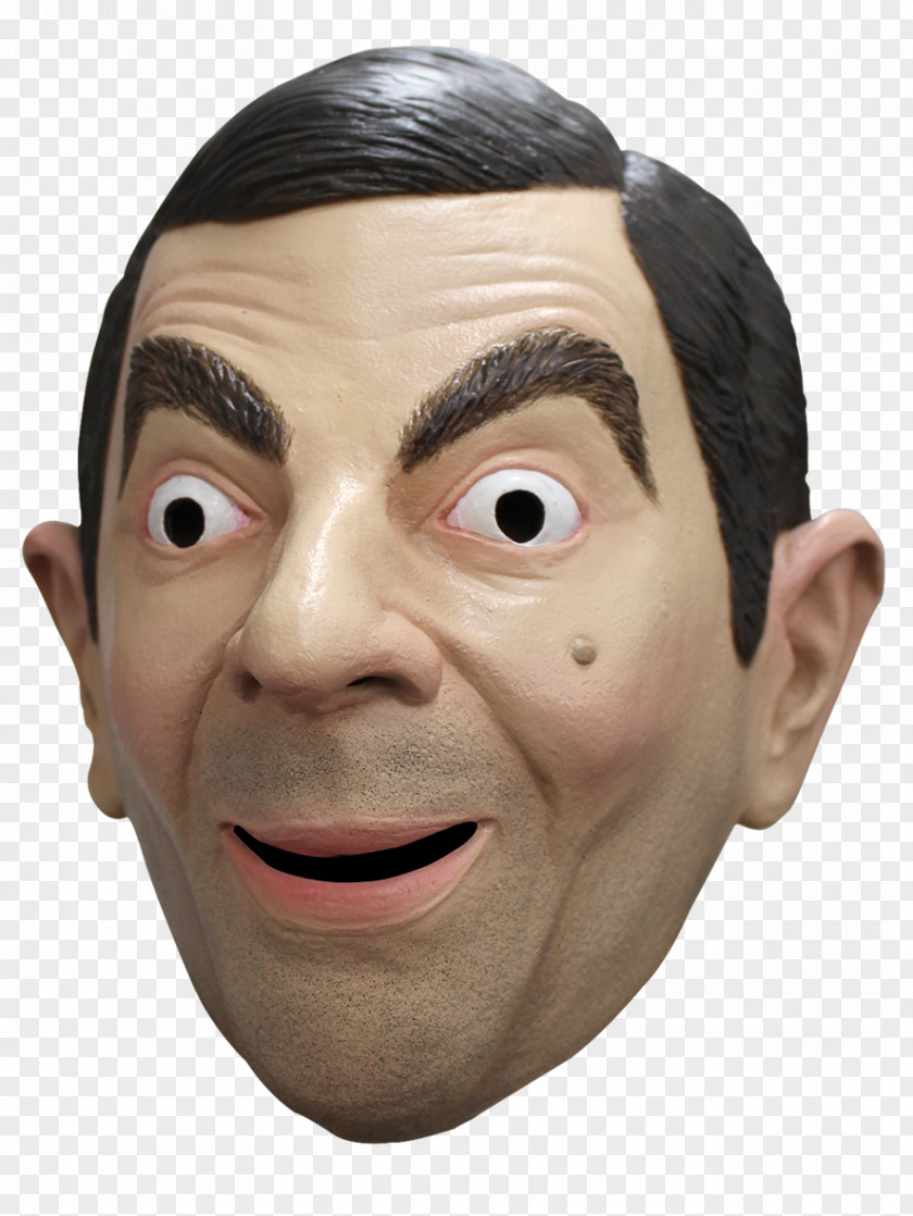 Mr. Bean Rowan Atkinson Latex Mask Costume PNG