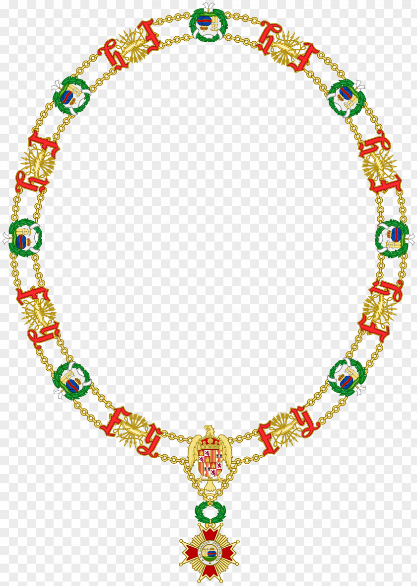 Necklace Order Of Isabella The Catholic Collar Coat Arms PNG