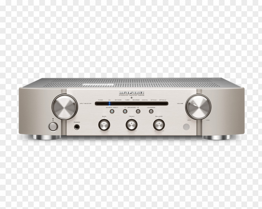 Silver/ Gold Integrated Amplifier High Fidelity Audio Power Marantz PM6006Eels PM 6006 PNG