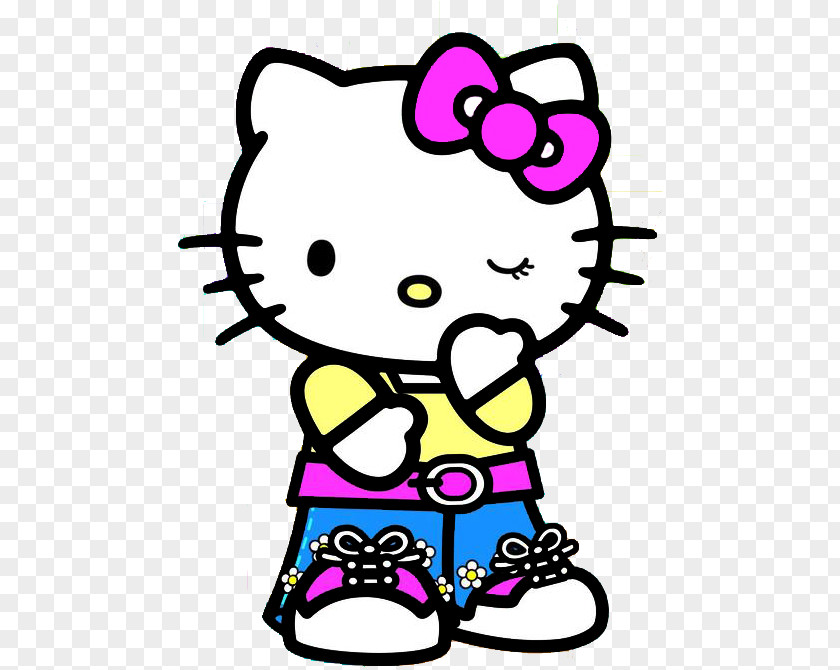 Cartoon Pink Hello Kitty PNG