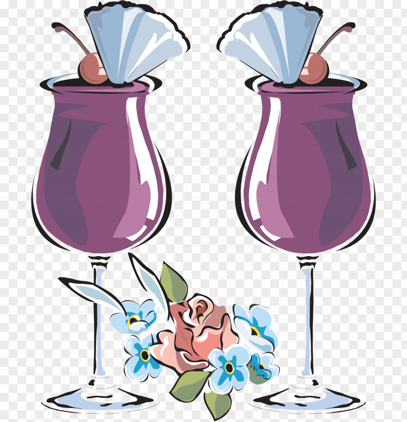 Cocktail Wine Glass Champagne Drawing Clip Art PNG