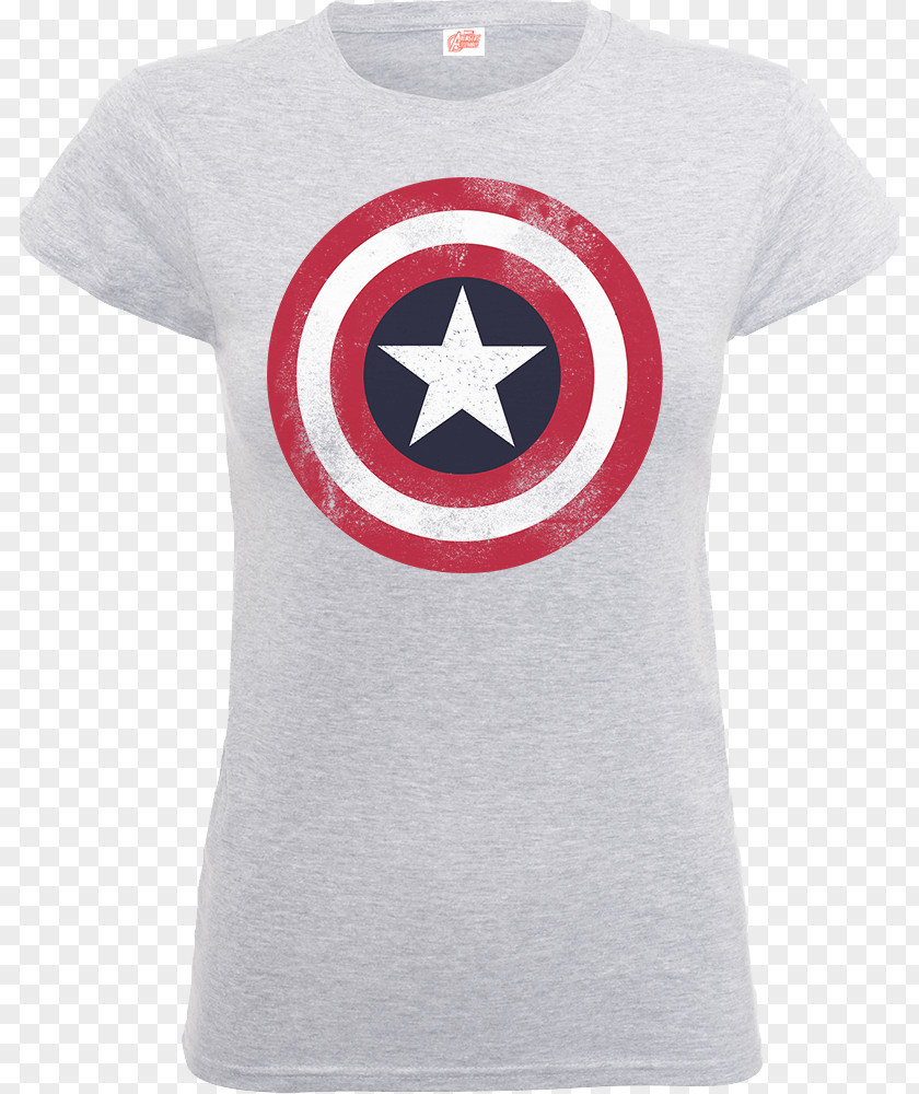 Grey Shield Captain America T-shirt Marvel Comics S.H.I.E.L.D. PNG