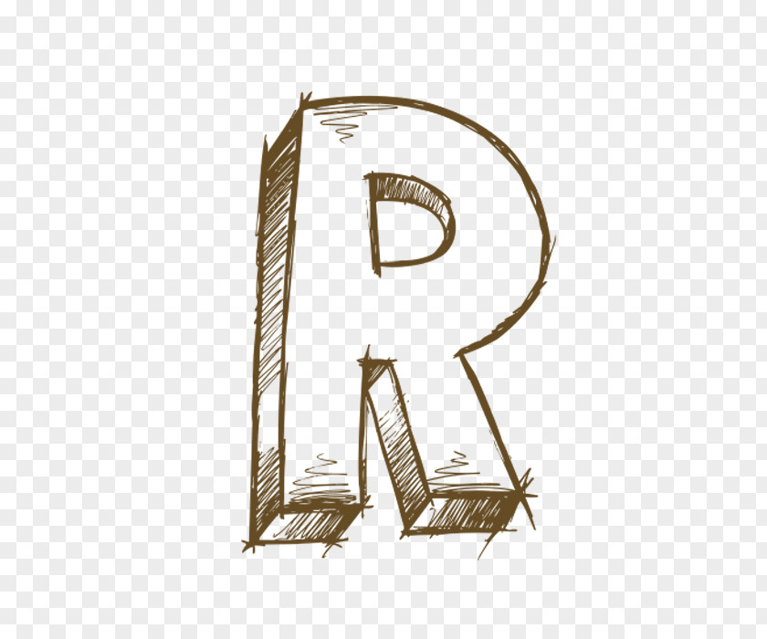 Hand Painted Letters R Letter PNG