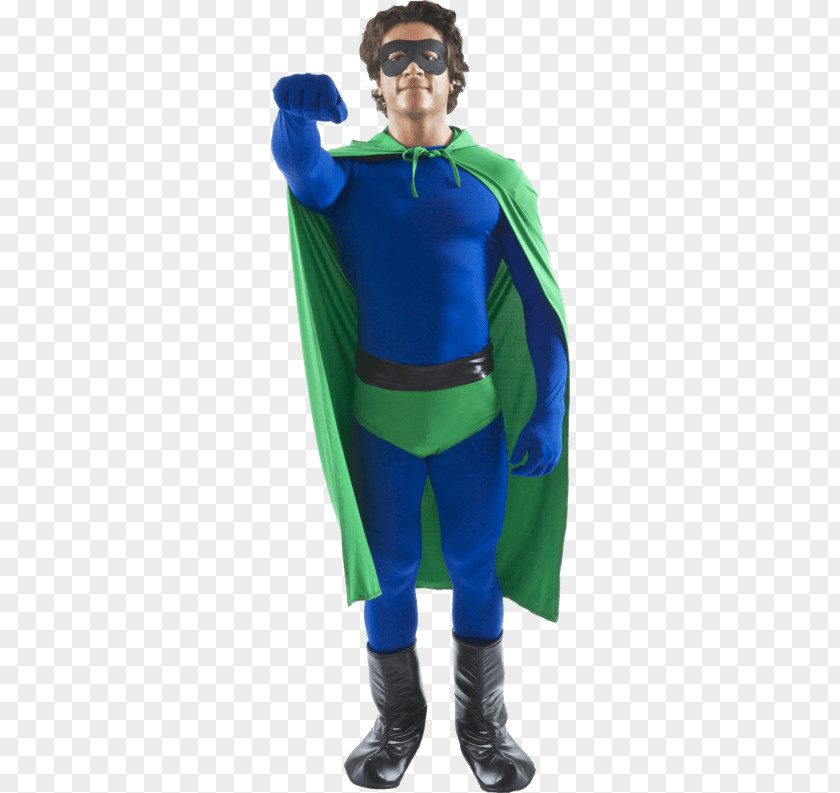 Suit Superhero Costume Blue-green Electric Blue PNG
