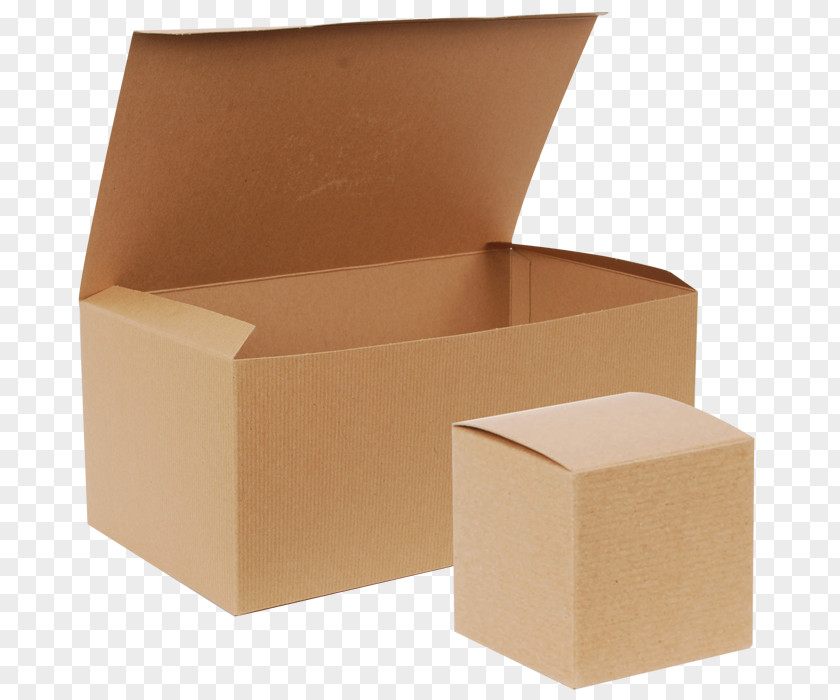 Kraft Paper Box Packaging And Labeling Cardboard PNG