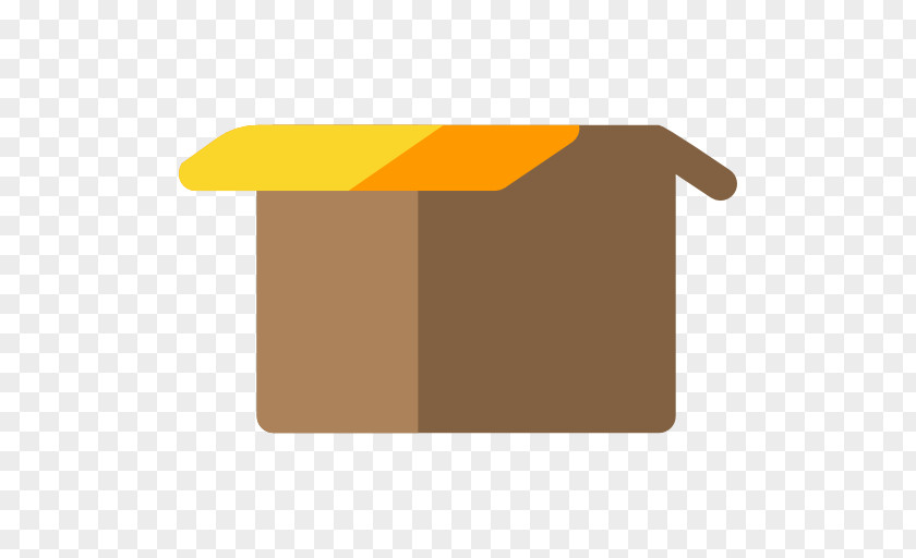 Open Box Rectangle Yellow PNG