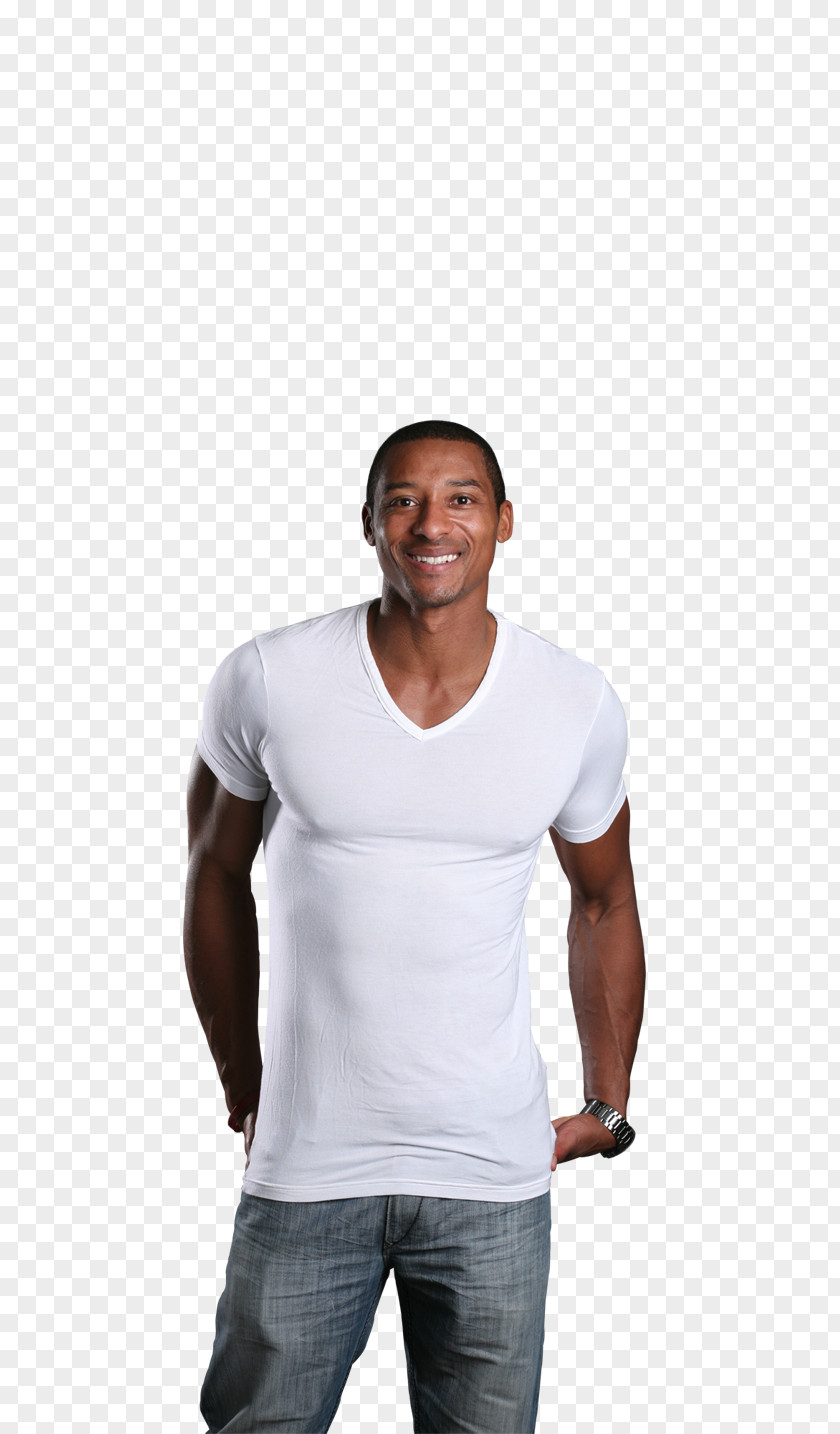 Two White T Shirts T-shirt Facial Hair Sleeve Shoulder Sportswear PNG