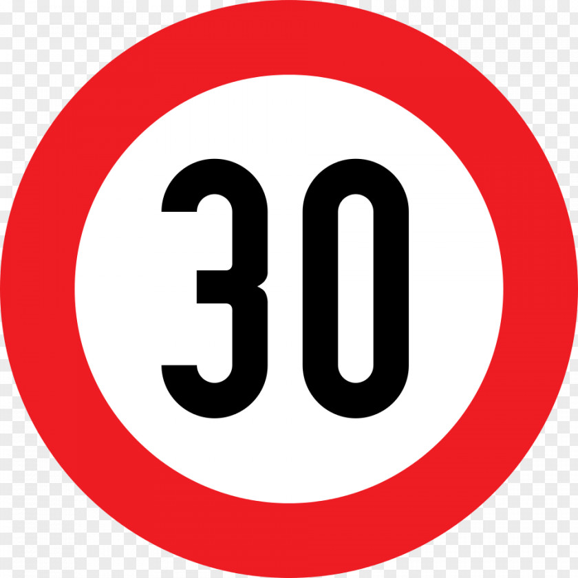 Chen Speed Limit Kilometer Per Hour Traffic Sign 30 Km/h Zone PNG